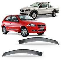 Jogo Calha Chuva Pick-up Fiat Strada 2000 À 2018 2 Portas Jogo Calha Chuva Pick-up Fiat Strada 2000 À 2018 2 Portas