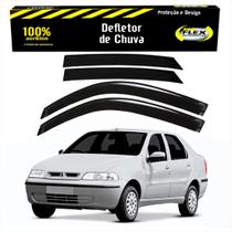 Jogo calha defletor chuva fiat siena 1.0 1.3 1.6 2000 a 2003