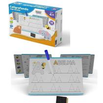 Jogo Caligrafando Escolar Caligrafia Infantil Educação com Caneta tinta apagável - Pais e filhos