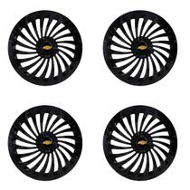 Jogo calota 13 twister preta celta corsa prisma classic