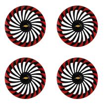 Jogo calota 13 twister vermelha celta corsa prisma classic