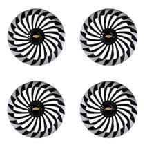 Jogo calota 14 twister preta prata astra agile vectra