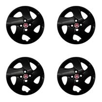 Jogo calota 298cb aro 14 preto brilhante mobi 2019 2020 a