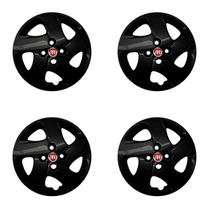 Jogo calota 298cb aro 14 preto brilhante mobi 2019 2020