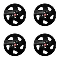 Jogo calota 298cb aro 14 preto brilhante mobi 2019 2020