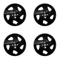 Jogo calota 298cb aro 14 preto brilhante mobi 2019 2020 p