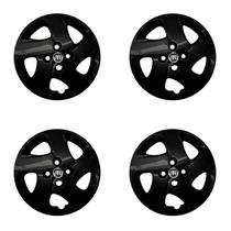 Jogo calota 298cb aro 14 preto brilhante mobi 2019 2020 p