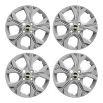 Jogo Calota 379CP Cubo Padrão Aro 15 Prata Onix Prisma Ep