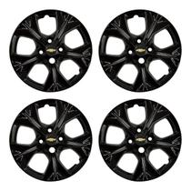 Jogo Calota 379CP Cubo Padrão Aro 15 Preto Onix Prisma Pp