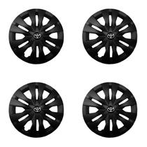 Jogo calota 463ar aro 15 preto fosco yaris 2023 Jogo calota 463ar aro 15 preto fosco yaris 2023