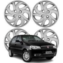 Jogo Calota Aro 13 Fiat Palio Fire 2015-2016 Cubo Baixo Prata 230CB-PTA-U Jogo Calota Aro 13 Fiat Palio Fire 2015-2016 Cubo Baixo Prata 230CB-PTA-U