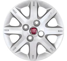 Jogo Calota Aro 13 Fiat Uno Way Economy Com Emblemas