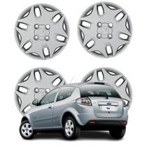 Jogo Calota Aro 13 Ford KA 2011 até 2012 Cubo Baixo Prata Jogo Calota Aro 13 Ford KA 2011 até 2012 Cubo Baixo Prata
