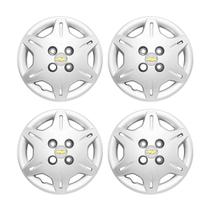 Jogo Calota Aro 13 GM Corsa Wind 2000/... Prata C/Emblema Jogo Calota Aro 13 GM Corsa Wind 2000/... Prata C/Emblema