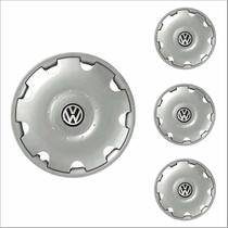 Jogo Calota Aro 13 Gol Parati G3 Volkswagen + Emblema Resinado