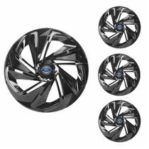 Jogo Calota Aro 13 Nitro Black Universal + Emblema Resinado Ford Jogo Calota Aro 13 Nitro Black Universal + Emblema Resinado Ford