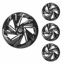 Jogo Calota Aro 13 Nitro Black Universal + Emblema Resinado Volkswagen Jogo Calota Aro 13 Nitro Black Universal + Emblema Resinado Volkswagen