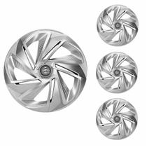 Jogo Calota Aro 13 Nitro Silver Universal + Emblema Resinado Citroen Jogo Calota Aro 13 Nitro Silver Universal + Emblema Resinado Citroen