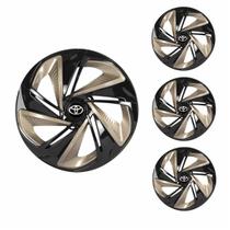 Jogo Calota Aro 13 Nitro X Black Gold Universal + Emblema Resinado Toyota Jogo Calota Aro 13 Nitro X Black Gold Universal + Emblema Resinado Toyota
