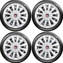 Jogo Calota Aro 13 Passat Palio Novo Siena Mobi Prata