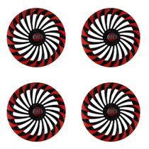 Jogo calota aro 13 twister vermelha palio siena uno mobi