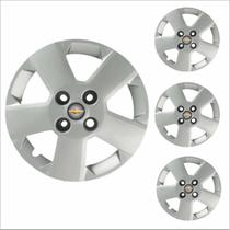 Jogo Calota Aro 14 Celta Prisma Montana 2011 à 2017 Chevrolet GM + Emblema Resinado Jogo Calota Aro 14 Celta Prisma Montana 2011 à 2017 Chevrolet GM + Emblema Resinado