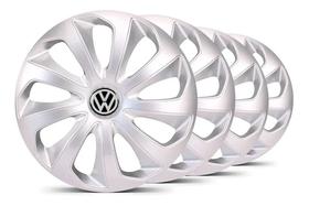Jogo Calota Aro 14 Esportiva Velox Vw Gol Voyage Fox Prata