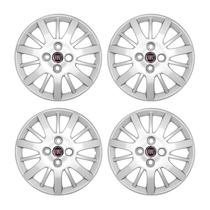 Jogo Calota aro 14 Fiat Siena Palio 2009/2010 prata Jogo Calota aro 14 Fiat Siena Palio 2009/2010 prata