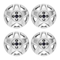 Jogo Calota Aro 14 Ford Fiesta Hatch Sedan 2011/2012 prata Jogo Calota Aro 14 Ford Fiesta Hatch Sedan 2011/2012 prata