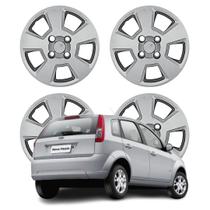Jogo Calota Aro 14 Ford Fiesta Sedan/ Hatch 2008-2012 Cubo Baixo Prata Jogo Calota Aro 14 Ford Fiesta Sedan/ Hatch 2008-