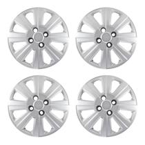 Jogo Calota Aro 14 Gm Agile 2010 2011 2012 2013 Prata