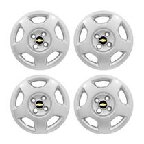 Jogo Calota Aro 14 Gm Corsa Hatch Sedan 2007 2008 2009.2013 2014 Prata