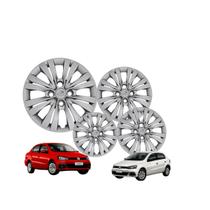 Jogo Calota Aro 14 Gol Voyage 2017 a 2018 Grid Prata Parafuso Cubo Alto Compatível Linha VW até 2012 e Todas Saveiro Jogo Calota Aro 14 Gol Voyage 2017 a 2018 Grid Prata Parafuso Cubo Alto Compatível Linha VW até 2012 e Todas Saveiro