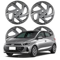Jogo Calota Aro 14 Hyundai HB20/ HB20S 2024 Cubo Baixo Grafite