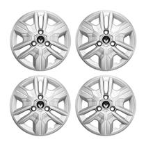 Jogo Calota Aro 14 Kwid Outsider 2024 Prata Emblema Preto Jogo Calota Aro 14 Kwid Outsider 2024 Prata Emblema Preto