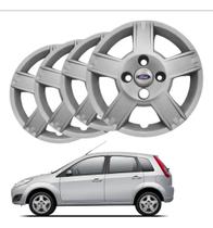 Jogo Calota Aro 14 Modelo Ford Fiesta 2008 2009 2010 Emblema