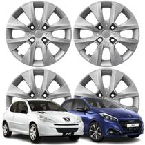 Jogo Calota Aro 14 Peugeot 206 207 208 2015/16 Cubo Baixo Prata 410CB-PTA-U Jogo Calota Aro 14 Peugeot 206 207 208 2015/16 Cubo Baixo Prata 410CB-PTA-U