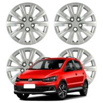 Jogo Calota Aro 14 VW Fox 2013-2021 Cubo Baixo Prata 049CB-PTA-U