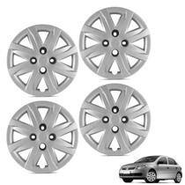 * jogo calota aro 14p prata mod gol/voyage/saveiro g5 2012/2013 - general car - kit-61098