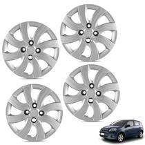 Jogo calota aro 14p prata mod palio attractive 2012/2013 - general car - kit-61108