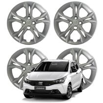 Jogo Calota Aro 15" Fiat Argo 2023 Cubo Padrão Prata Jogo Calota Aro 15" Fiat Argo 2023 Cubo Padrão Prata