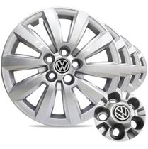 Jogo Calota Aro 15 Fox Spacefox Polo 2012 2013 2014 Prata