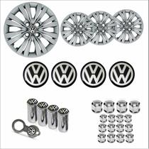 Jogo Calota Aro 15 Gol G7 2017 2018 Volkswagen + Emblema + Tampa Ventil + Capa Parafuso Jogo Calota Aro 15 Gol G7 2017 2018 Volkswagen + Emblema + Tampa Ventil + Capa Parafuso