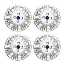 Jogo Calota Aro 15 New Fiesta 14/17 Prata Emblema Resinado