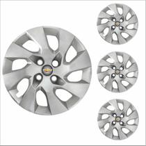 Jogo Calota Aro 15 Onix Prisma 2014 à 2016 Chevrolet GM + Emblema Resinado Jogo Calota Aro 15 Onix Prisma 2014 à 2016 Chevrolet GM + Emblema Resinado