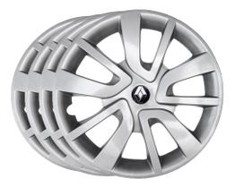 Jogo Calota Aro 15 Renault Sandero Logan 2013 2014 2015 2016 Jogo Calota Aro 15 Renault Sandero Logan 2013 2014 2015 2016