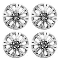 Jogo Calota Aro 15 Vw Gol G7 2017 2018 Prata + Emblema Jogo Calota Aro 15 Vw Gol G7 2017 2018 Prata + Emblema