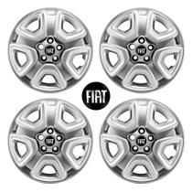 Jogo Calota Aro 16 Fiat Toro 2021 2022... + Emblema Preto