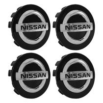 Jogo Calota Calotinha Meio Roda Nissan March Sentra Kicks Frontier Tiida Livina Preto Com Cromado Jogo Calota Calotinha Meio Roda Nissan March Sentra Kicks Frontier Tiida Livina Preto Com Cromado