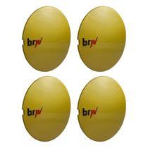 Jogo Calota Central BRW Roda Esportiva Aranha 890 Dourada Jogo Calota Central BRW Roda Esportiva Aranha 890 Dourada